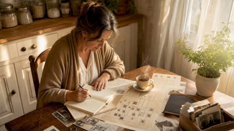 Une femme retrace l’histoire de sa famille depuis chez elle