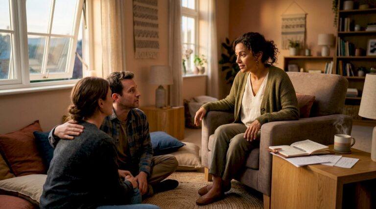 Accompagnement de couples en psychogénéalogie par un thérapeute